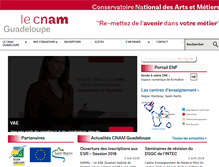 Tablet Screenshot of cnam.univ-ag.fr
